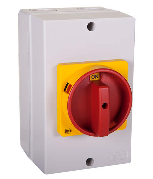 Sprecher & Schuh LY7-25-1756-N6 25A 6-Pole IP66 ABS Enclosure Disconnect Switch