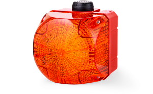 Sprecher & Schuh 876161405 QSS Amber LED Steady/Flashing Beacon with Buzzer Indicator
