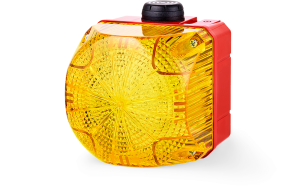 Sprecher & Schuh 876167313 QSS Yellow LED Steady/Flashing Beacon with Buzzer Indicator