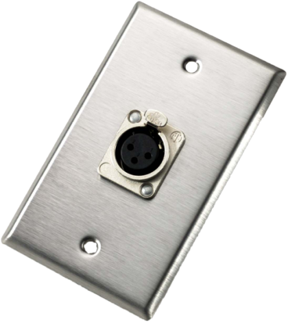 Neutrik 103F Single Gang Wallplate With Female Receptacle