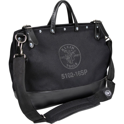 Klein 510216SPBLK 16" Deluxe Black Canvas Tool Bag