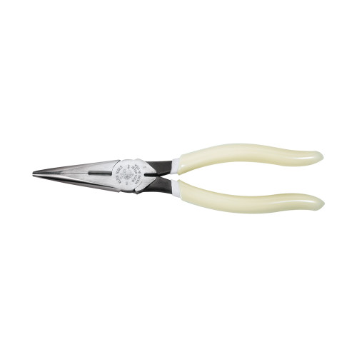 Klein D203-8-GLW 8" Hi-Viz Long Nose Side-Cutting Pliers
