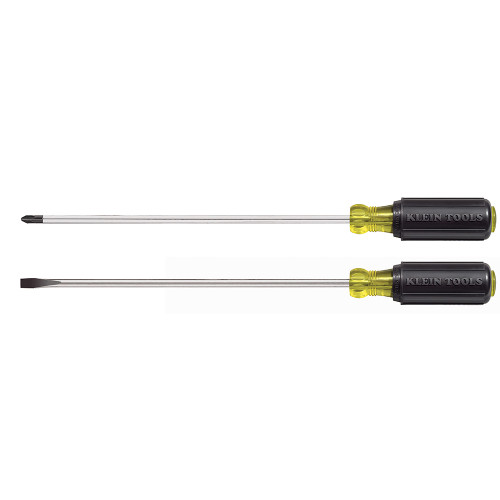 Klein 85072 2-Piece Long-Blade Slotted & Phillips Screwdriver Set