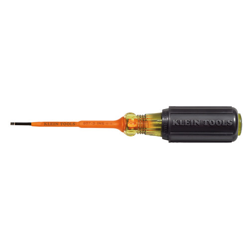 Klein 607-3-INS 3" Insulated 3/32" Cabinet Tip Screwdriver