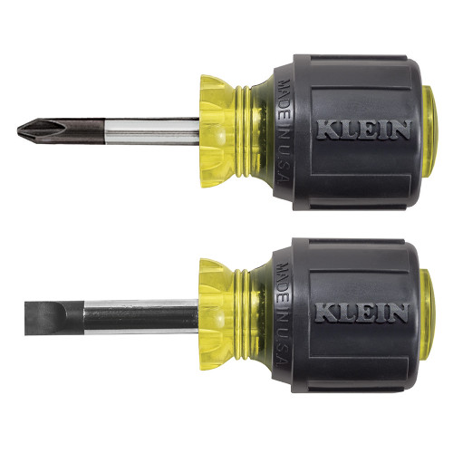 Klein 85071 2-Piece Stubby Slotted & Phillips Screwdriver Set