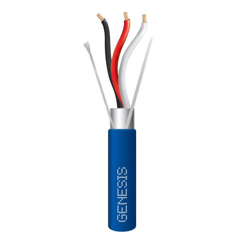 Genesis 32262106 18/3 Stranded Shielded Blue 1000Ft. Reel-in-a-Box