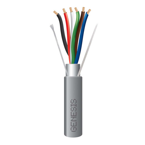 Genesis 22061109 22/6 Stranded Shielded Gray 1000Ft. Pull Box