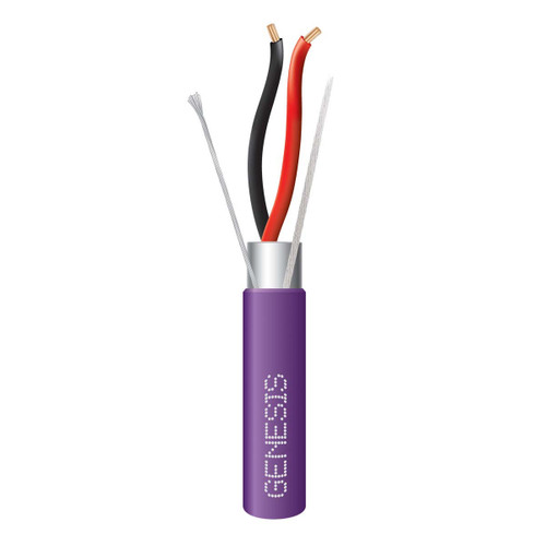 Genesis 32142110 18/2 Stranded Shielded Purple 1000Ft. Reel-in-a-Box