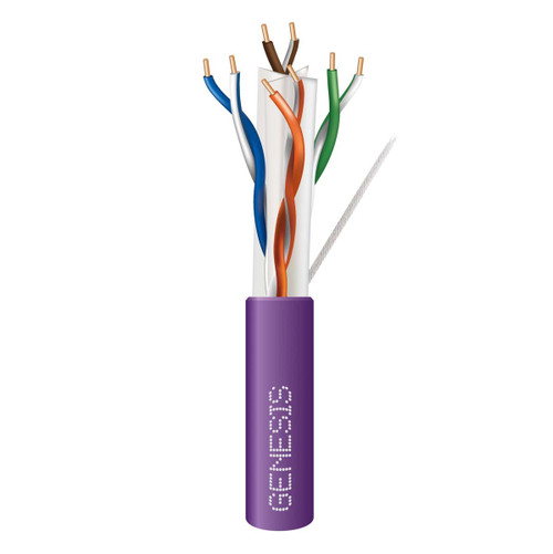 Genesis 51022110 23/4PR Cat6+ Purple 1000Ft. Reel-in-a-Box