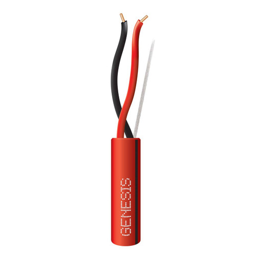 Genesis 4506104K 18/2 Solid Red w/ Black Stripe 1000Ft. Reel