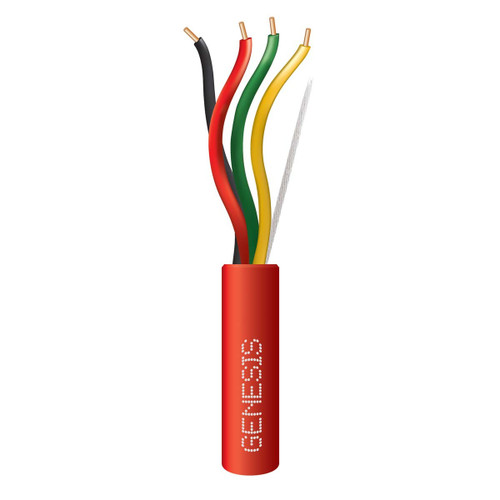 Genesis 43071104 18/4 Solid Red 1000Ft. Pull Box