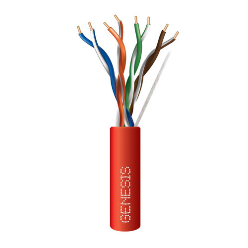 Genesis 50781104 24/4PR Cat5E Red 1000Ft. Pull Box