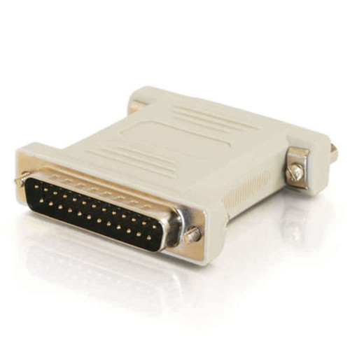 C2G CG02469 DB25 Male to DB25 Female Serial RS232 Null Modem Adapter