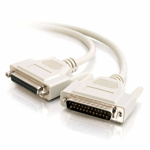 C2G CG02658 15Ft DB25 M/F Serial RS232 Extension Cable