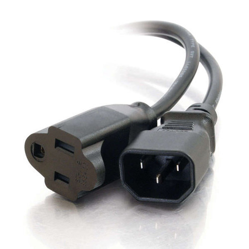 C2G CG03147 1Ft 18 AWG Monitor Power Adapter Cord