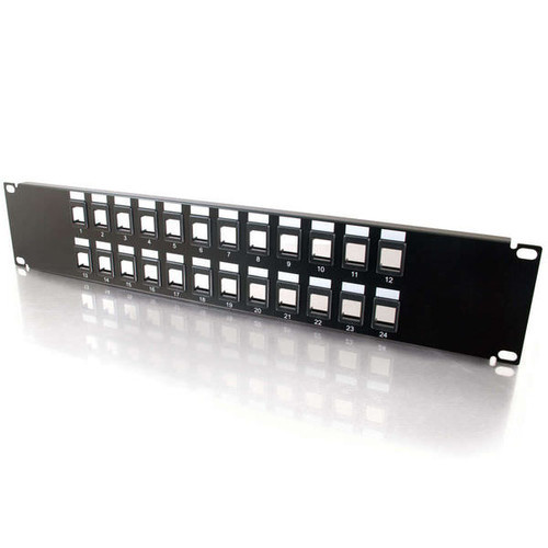 C2G CG03859 24-Port Blank Keystone/Multimedia Patch Panel