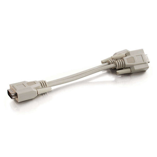 C2G CG25246 8" One HD15 VGA Male to Two HD15 VGA Female Y-Cable