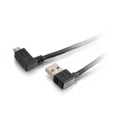 C2G CG28116 5M (16.4Ft) USB 2.0 A Right Angle Male to Micro-USB B Right Angle Male Cable