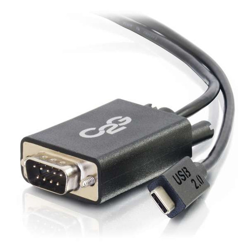 C2G CG29470 3Ft USB 2.0 USB-C to DB9 Serial RS232 Adapter Cable