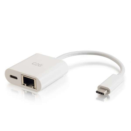 C2G CG29748 USB-C to Ethernet Multiport Adapter