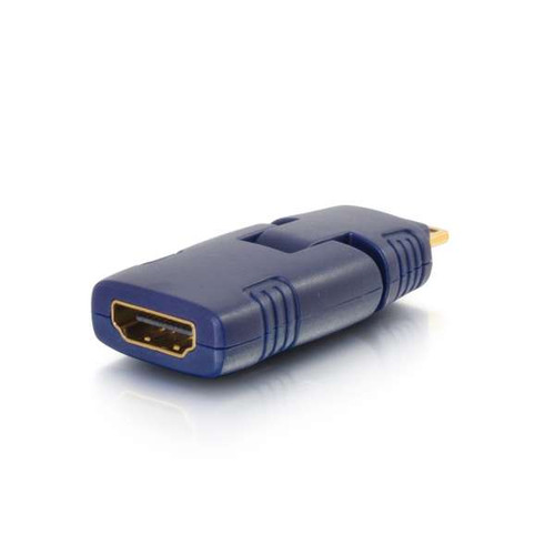 C2G CG40434 Velocity 90 Degree Rotating HDMI Female to HDMI Mini Male Port Saver Adapter