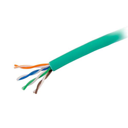 C2G CG43402 1000Ft Cat5e In-Wall CM-Rated Green Bulk Unshielded (UTP) Ethernet Network Cable