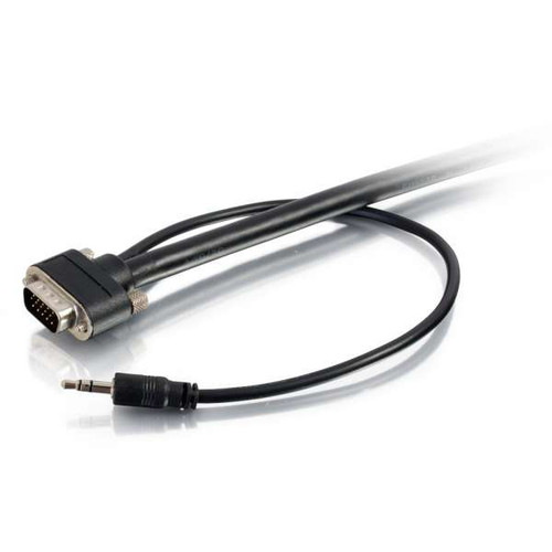 C2G CG50228 25Ft Select In-Wall CMG-Rated M/M VGA & 3.5MM Stereo Audio A/V Cable