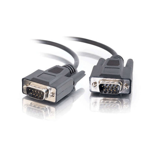 C2G CG52087 6Ft DB9 M/M Serial RS232 Black Cable
