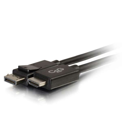 C2G CG54326 6Ft DisplayPort Male to HDMI Male Black Adapter Cable