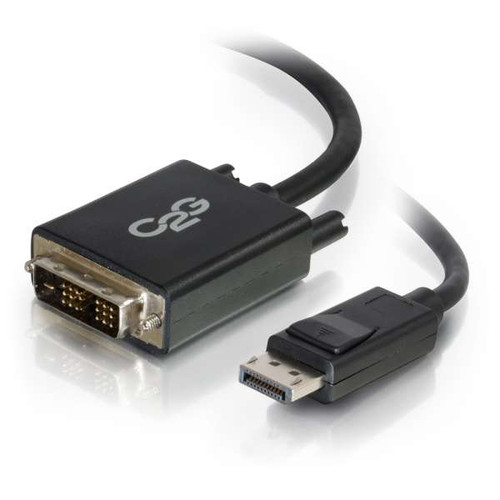 C2G CG54329 6Ft DisplayPort Male to Single Link DVI-D Male Black Adapter Cable