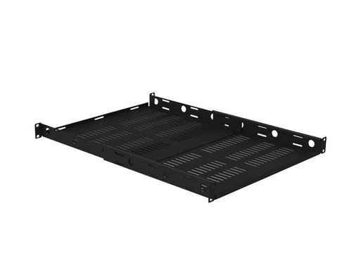 VMP ER-S1U4P Vented 1U Adjustable Four Post Rack Shelf