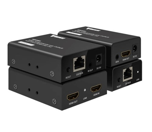 Vanco HDEX60 HDMI Extender Over Cat5e/6 Cable with IR and HDMI Loop-Out
