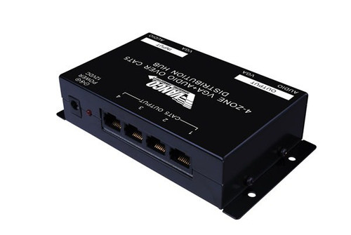 Vanco 280548 4 Zone VGA+ Audio Over Cat5E/Cat6 Distribution System- Receiver