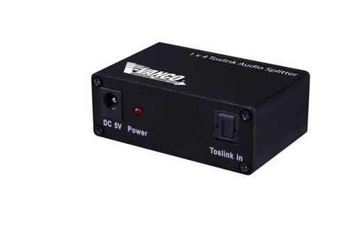 Vanco 280584 1x4 Toslink Audio Splitter