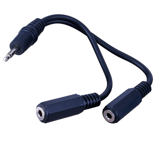 Vanco AC3B 3.5mm Mono Plug to 2-3.5mm Mono Jack
