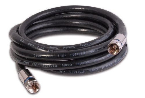 Vanco 200-007-25W 25ft. White RG6 Quad Coaxial Cable