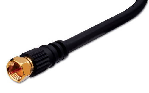 Vanco FFRG6U12W 12ft. White vRG6 "F" Type Plug to "F" Type Plug Coaxial Cable