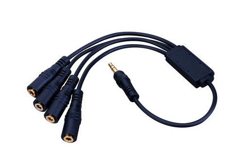 Vanco WIR-1X4 Cable Adapter IR 3.5MM Plug to 4 3.5MM Jacks