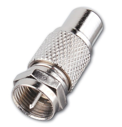 Vanco VAD9 RCA Female Jack to Male "F" Plug Adapter
