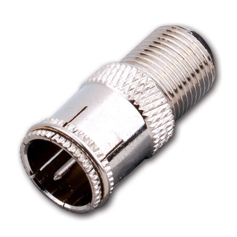 Vanco 120004 "F"  Female to Push-On "F" Male Adapter