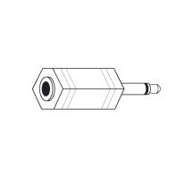 Vanco AD530 3.5mm Mono Plug to 3.5mm Stereo Jack Adapter