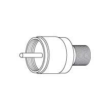 Vanco VAD13 Female "F" Jack to UHF Male Plug