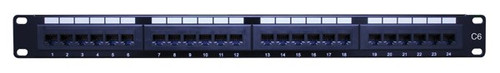 Vanco 820664 24 Port 1U Category 6 Patch Panel