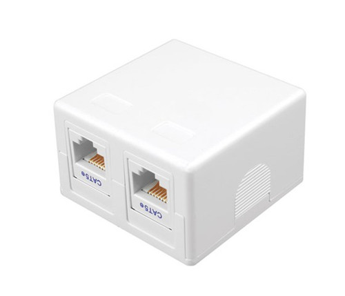 Vanco 820352 Ivory Dual Surface Mount Housing