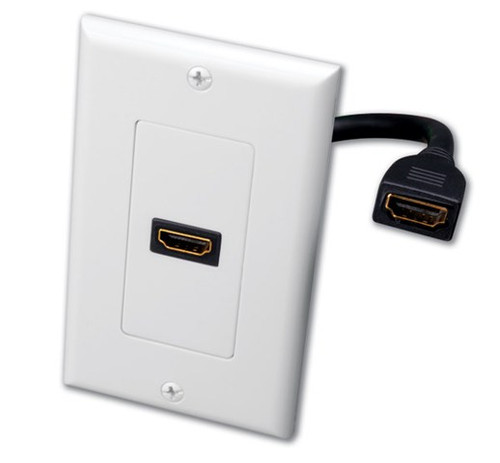 Vanco 120931 Single HDMI Pigtail Decor Wall Plate