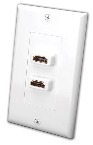 Vanco 120902 Slim Line HDMI Decor Dual Wall Plate
