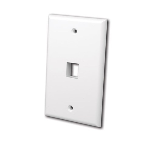 Vanco 820602 Multi-Meida 2 Port Black Keystone Wall Plate