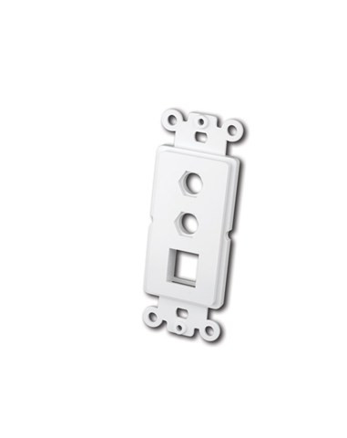 Vanco 820325 Decor Styles Multi-Media White Wall Plate