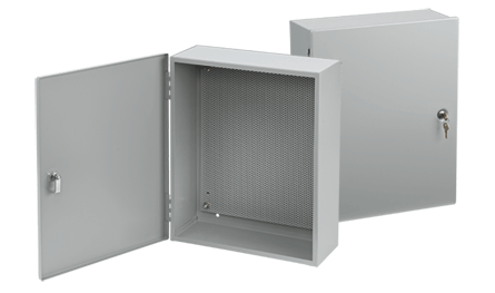 Hoffman A2016AT1PP Type 1 Locking Integrated Perforated Panel Enclosure