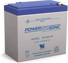 Power Sonic PS-665 Rechargeable Sealed Lead Acid Battery